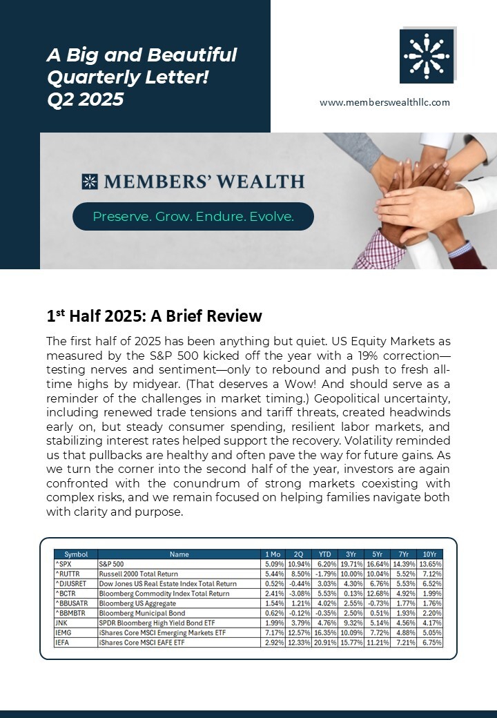Quarterly Newsletter Q2 2025